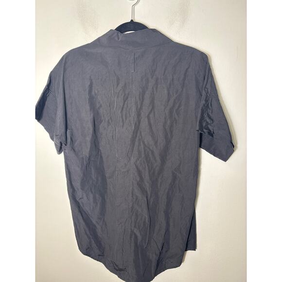 Kal Rieman Black Short Sleeve Button Up Shirt Sz L - Picture 3 of 3